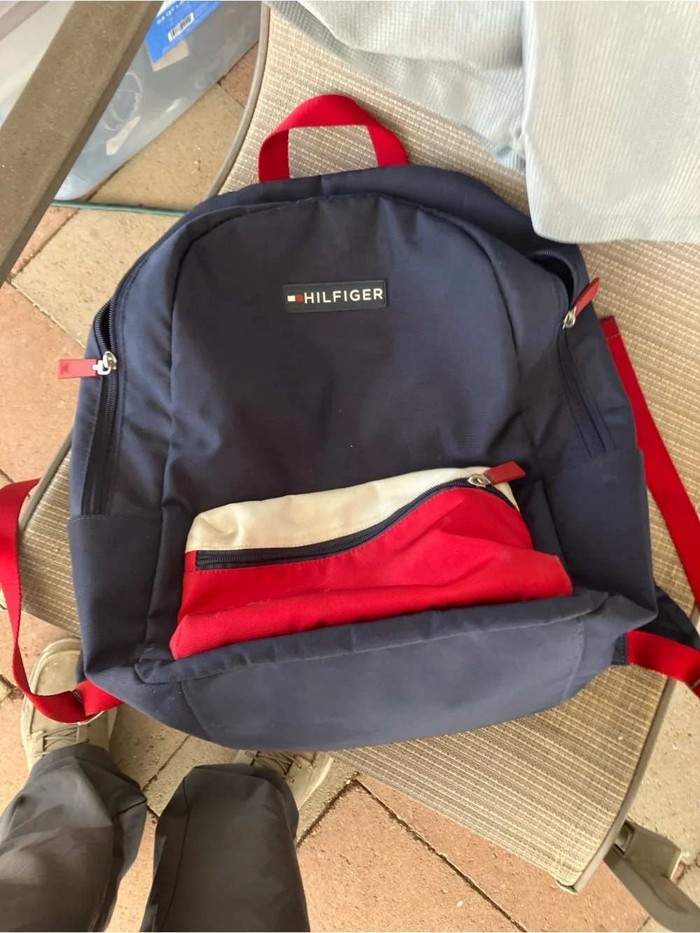 Tommy Hilfiger back pack traditional colors